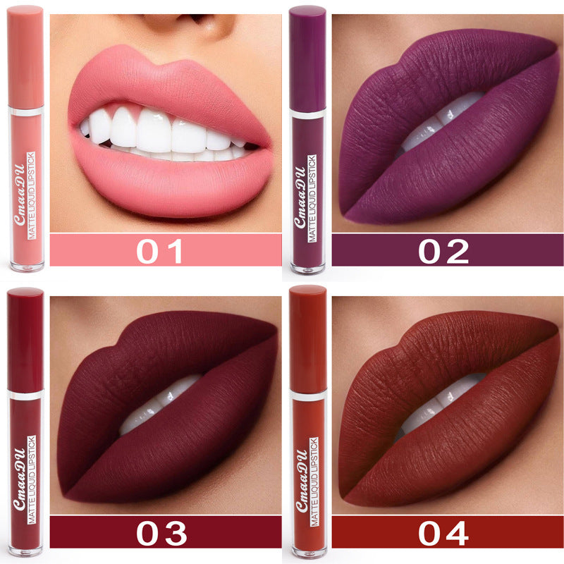 RootedCareUK 10-Piece Waterproof Matte Lipstick Set
