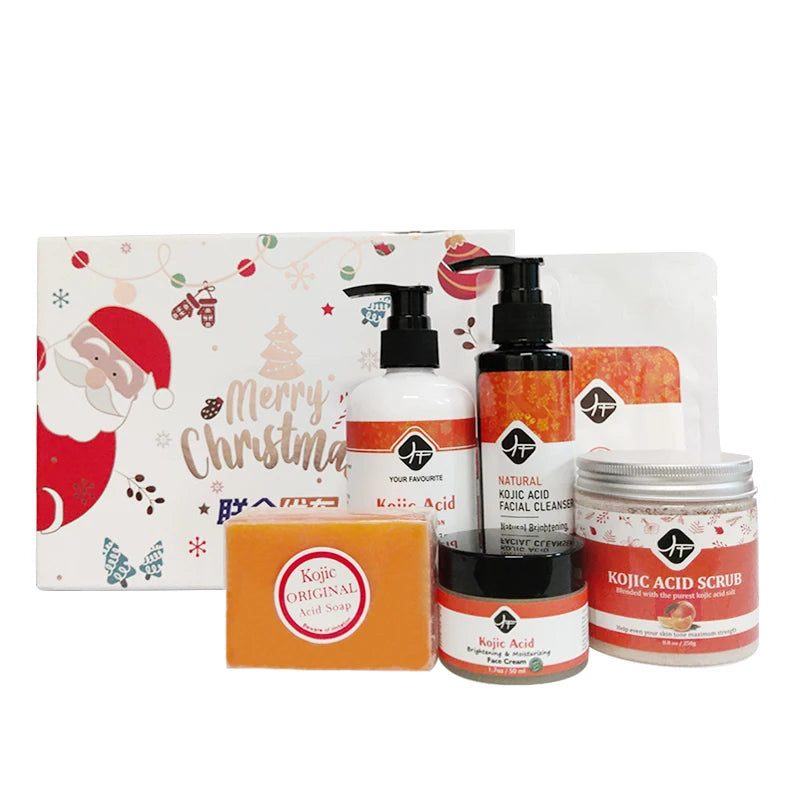 OEM Cosmetic Set Gift Charcoal Kojic Acid Skin Care Private Skincare Set