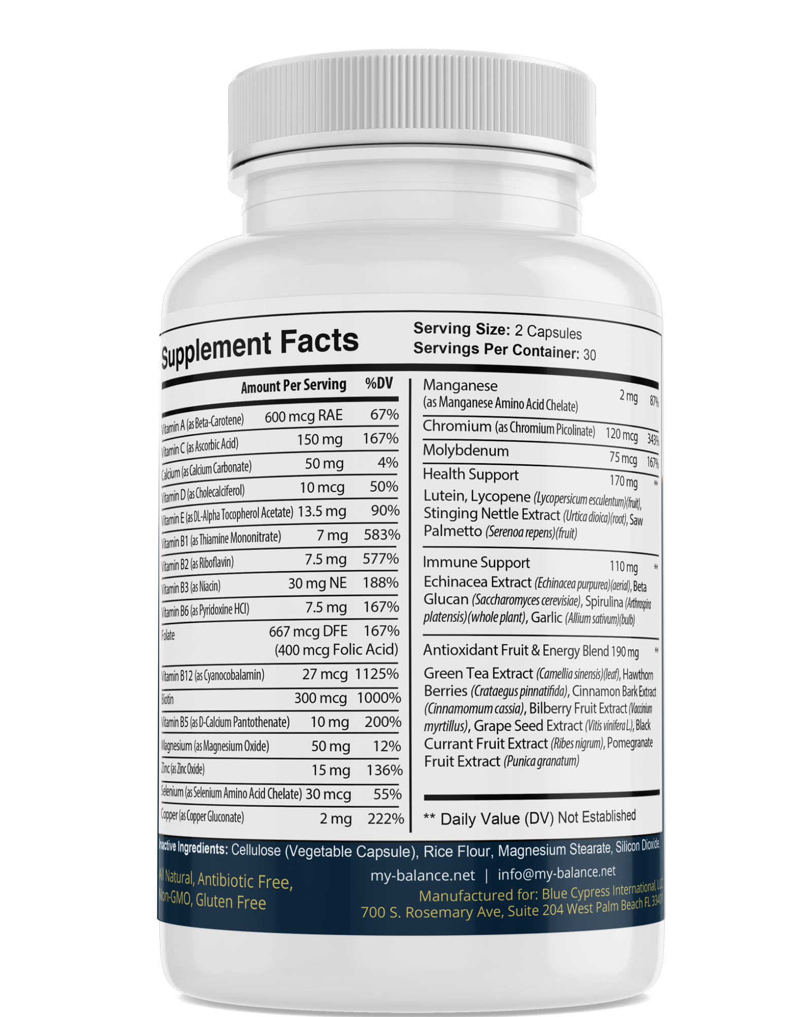 Multivitaminas Uma vez ao dia