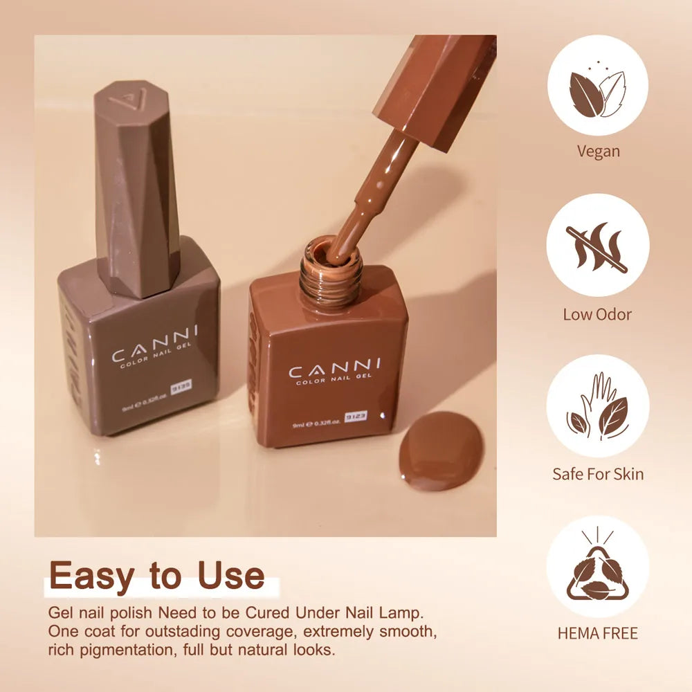 Canni 7,3ml esmalte em gel UV cores quentes manicure nail art salão novo verniz de 9ml design esmalte em gel de imersão LED