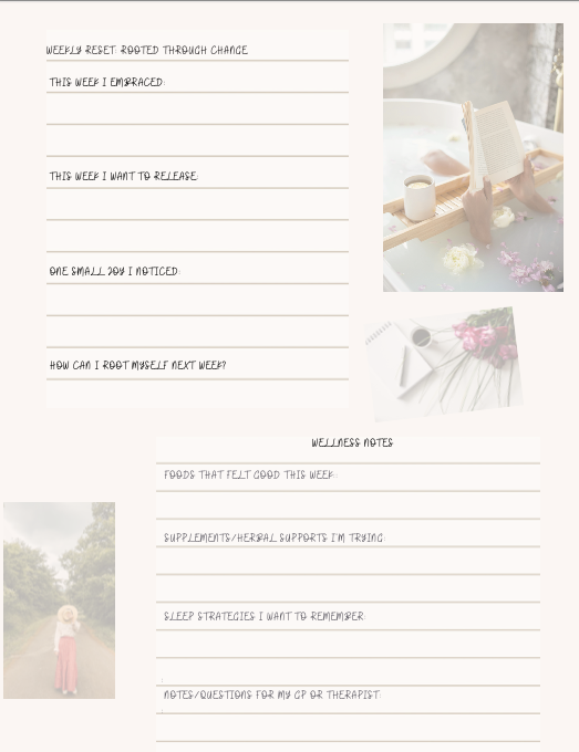 Peri-Menopause & Menopause Journal - Fillable/PDF Email Version