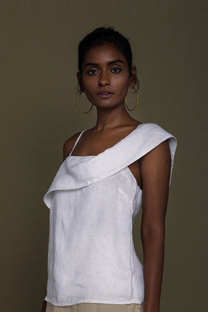 Wandering Wave Shirt in White