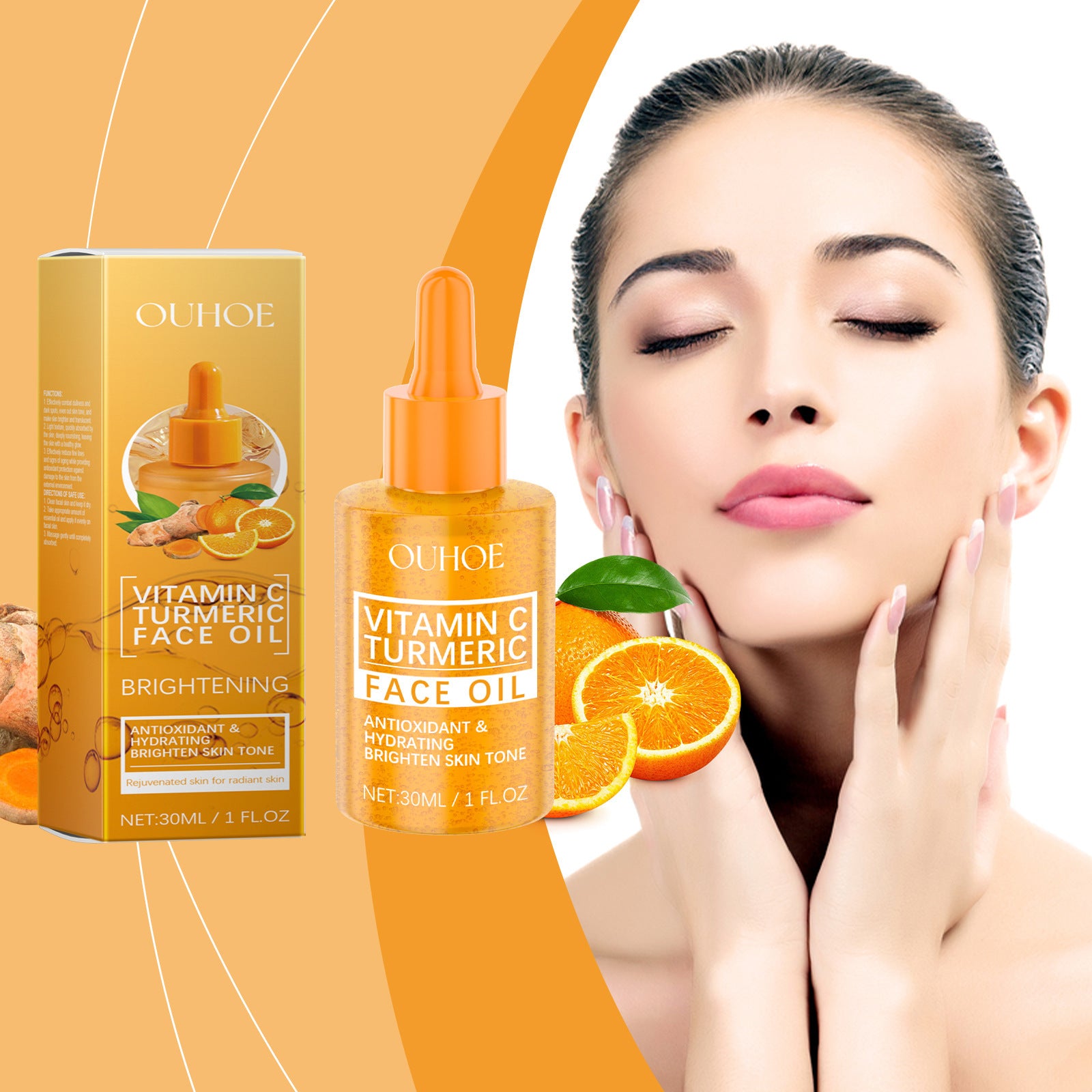 RootedCareUK Vitamin C &amp; Turmeric Brightening Face Oil